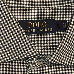 Polo button up shirt. Size Large
